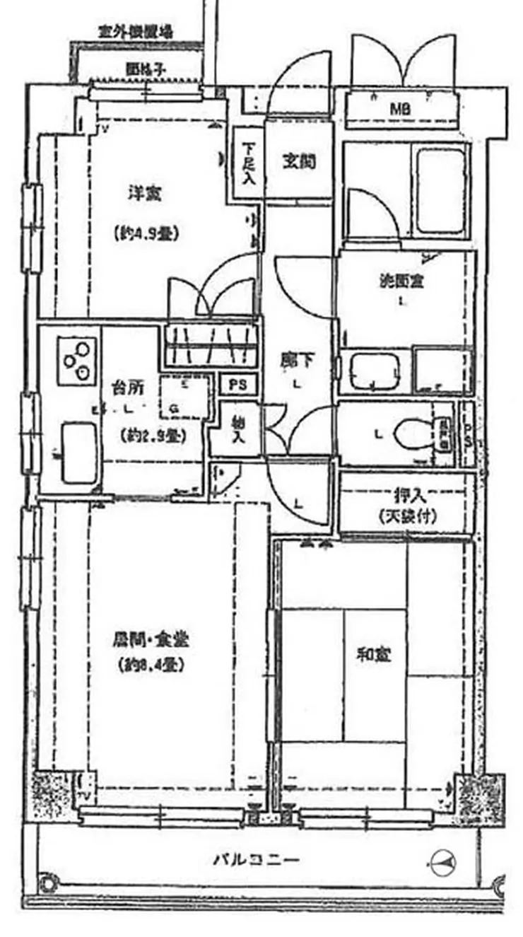 藤和シティコープ府中朝日町（多磨駅・T2-2550）の間取り図