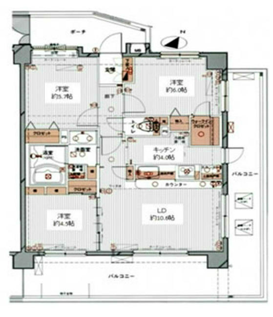 ネクステージ飛田給の間取り