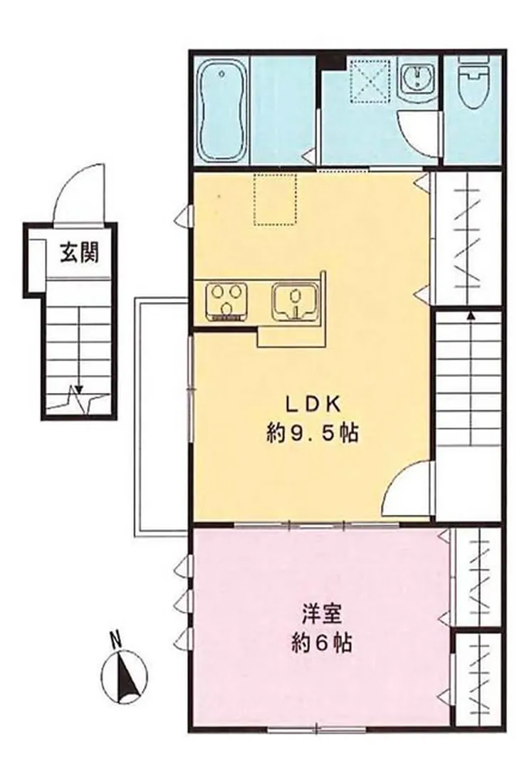 レヴァンフランセ（飛田給駅・T1-2950）の間取り図