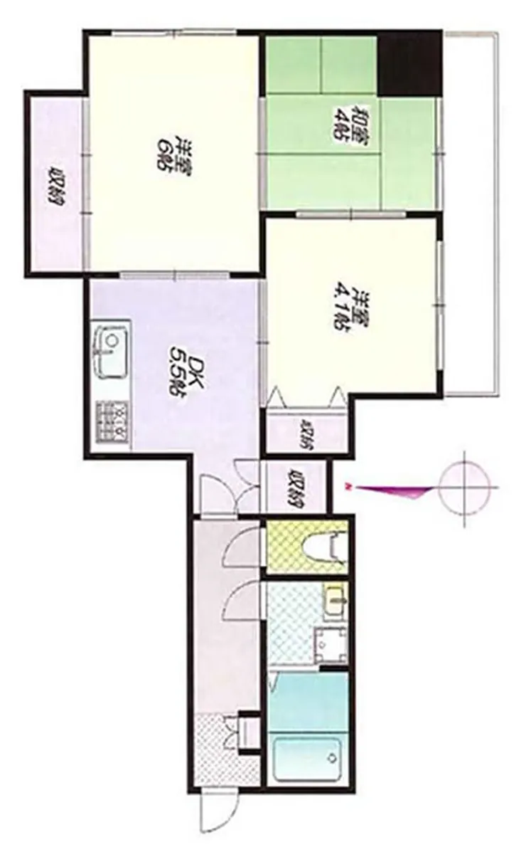 ライオンズマンション府中第3（T3-3055）の間取り図