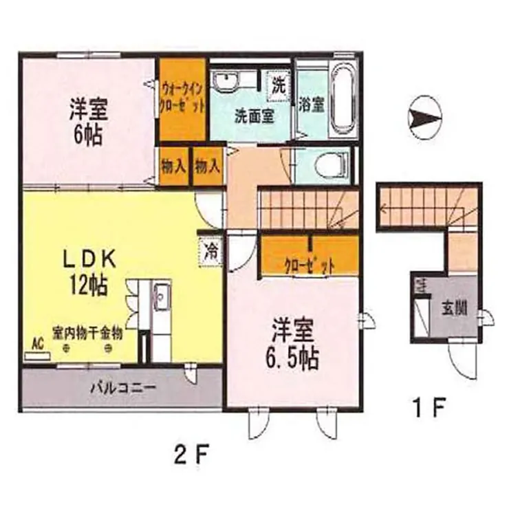 グラシア（競艇場前駅・T2-3170）の間取り図