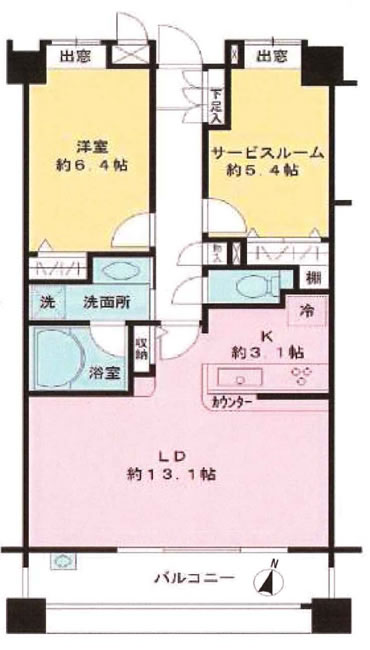 ウィンドステージ府中宮西の間取り