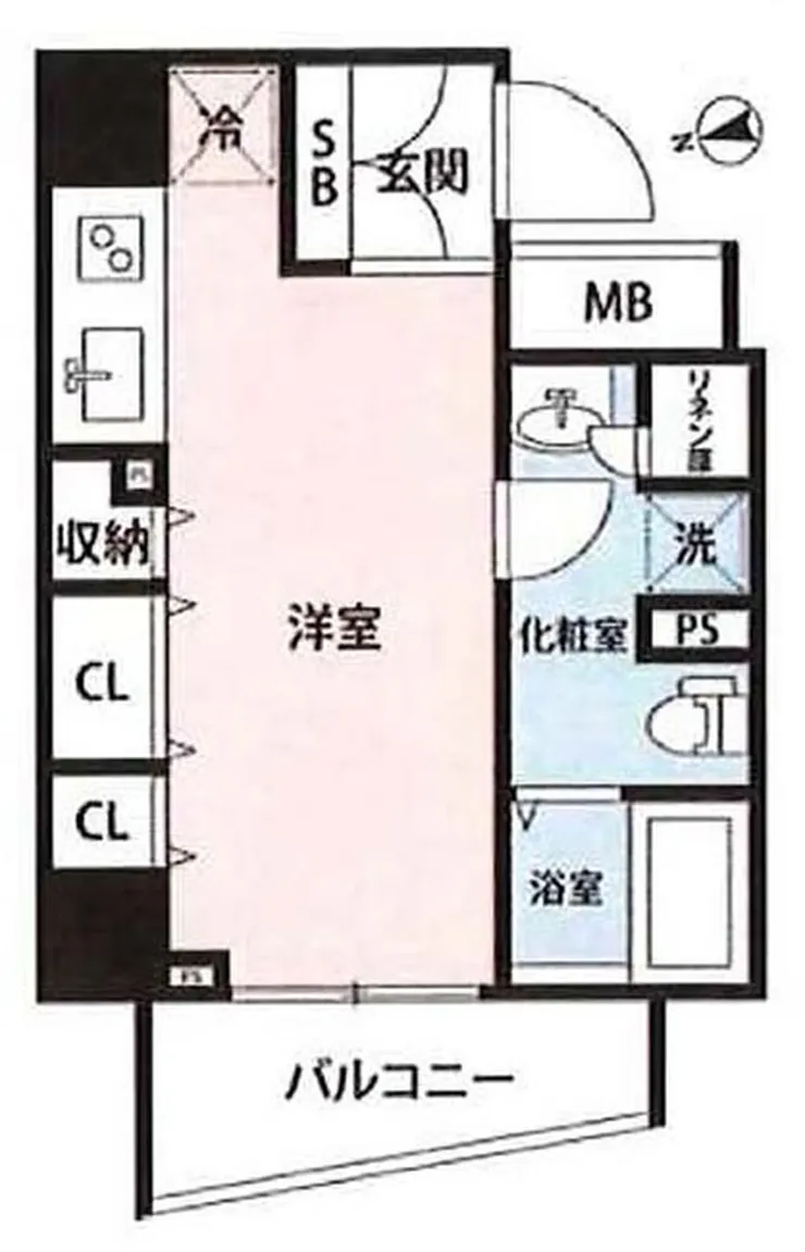 ドルチェ東京府中弐番館（東府中駅・T1-3349）の間取り図