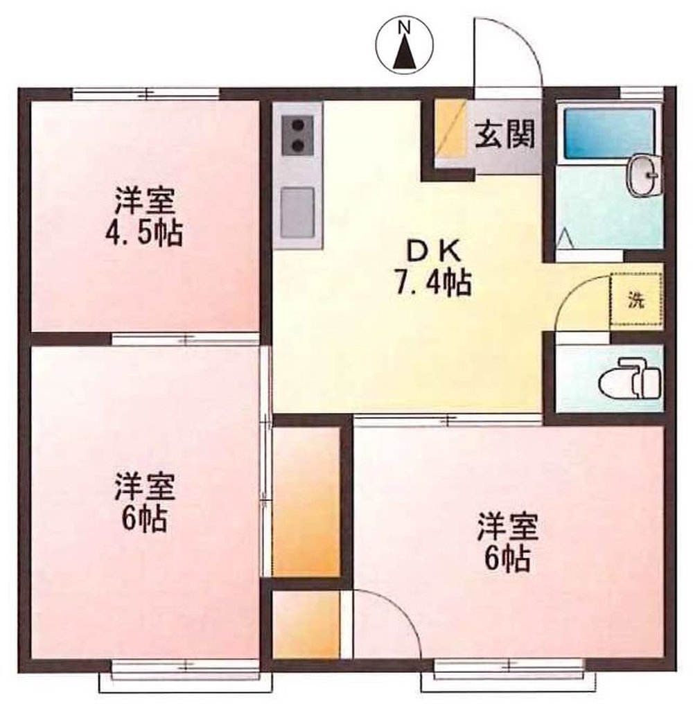 グローブハウス（府中駅・T3-3378）の間取り図