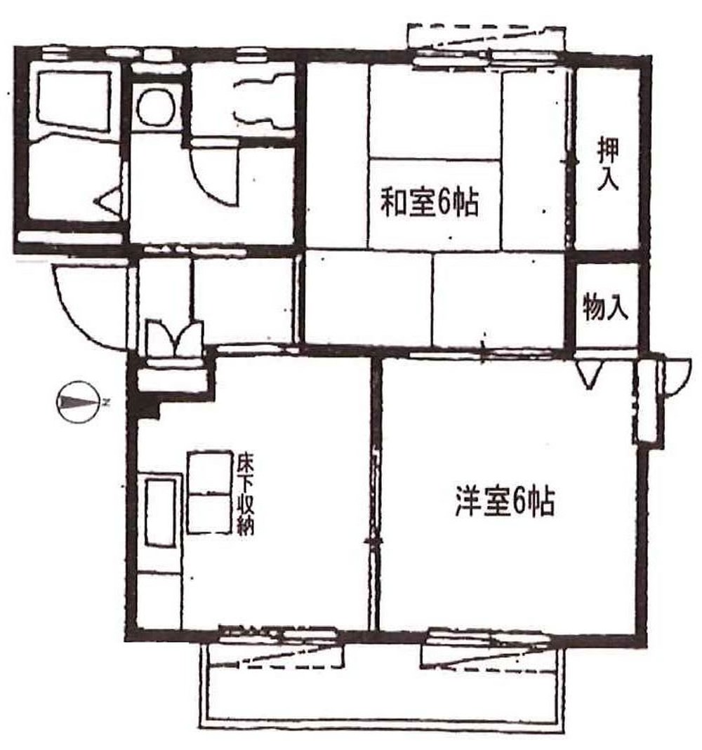 シャトル武蔵野台A（T2-3398）の間取り図