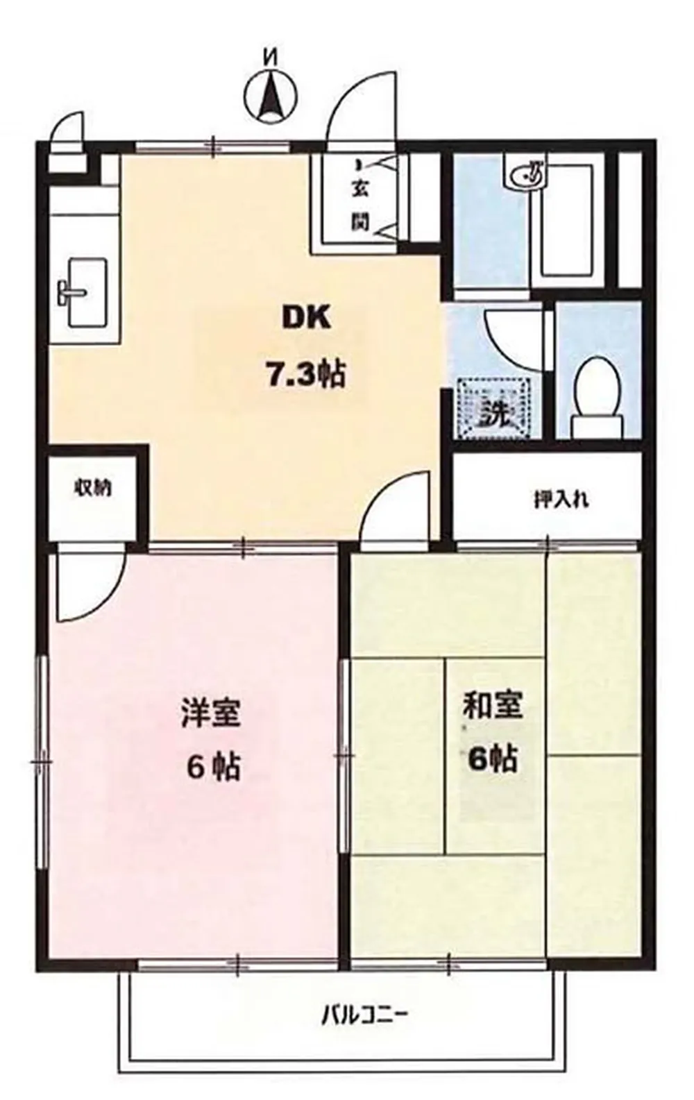 サマックスパインヴィレッジC（西府駅・T2-3500）の間取り図