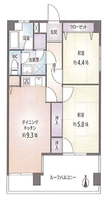 武蔵野ハイツの間取り