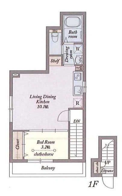 クオーレ白糸台の間取り