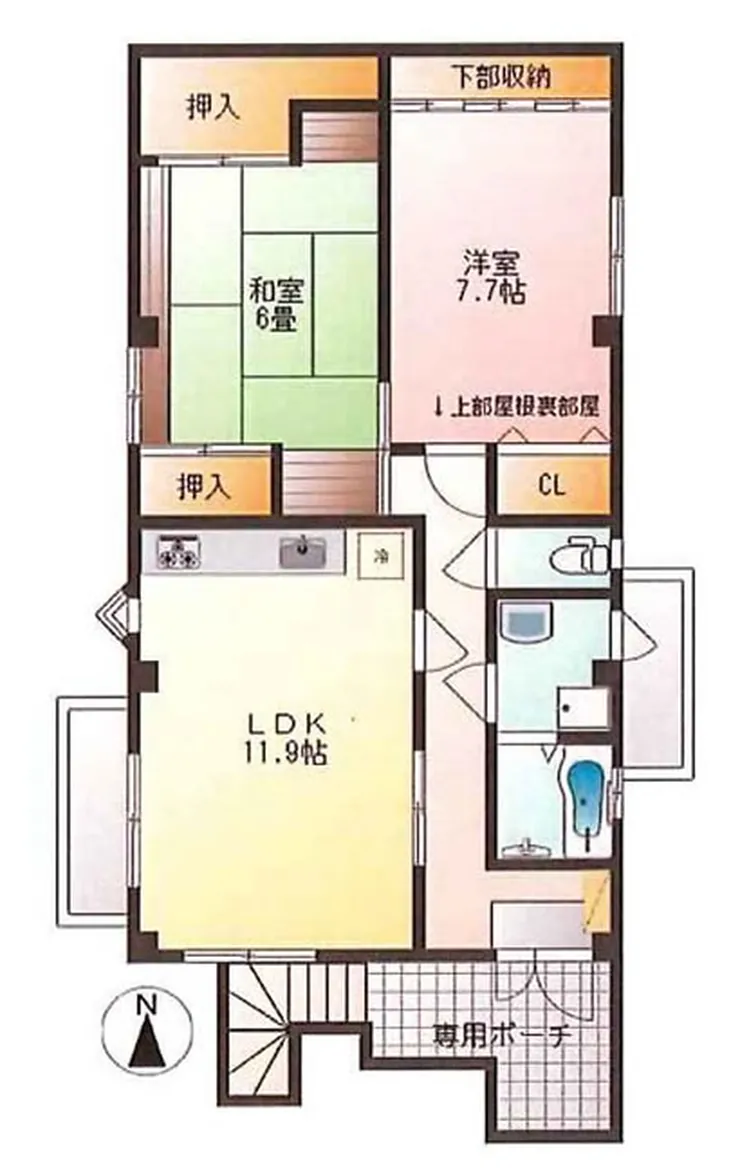本多ビル（府中駅・T2-3858）の間取り図