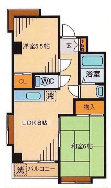 コートラビアンローズ（東府中駅・T2-4067）の間取り図