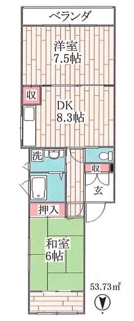 レヴ・クレールの間取り