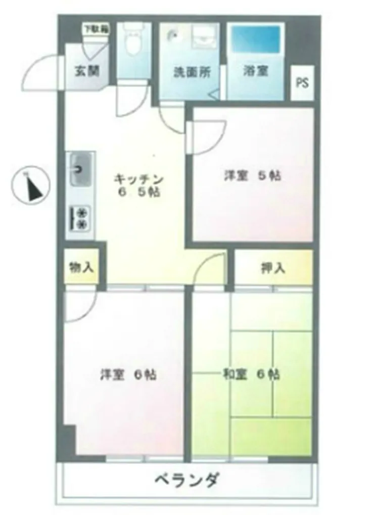 パークハウス宮西（府中駅・T3-4121）の間取り図