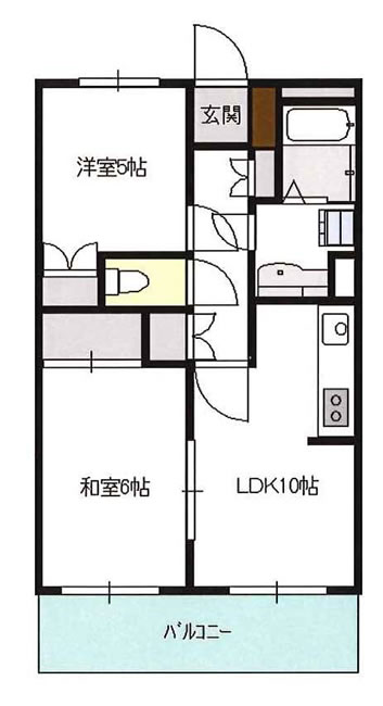 分倍河原フラッツの間取り