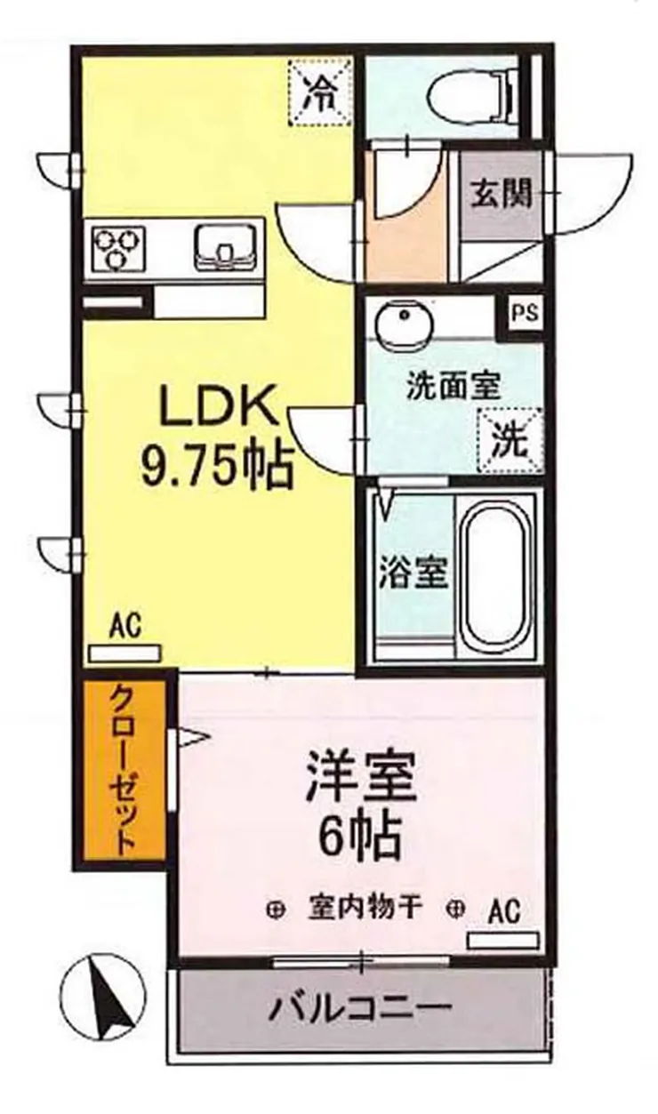 グリーンフォレスト府中（T1-4196）の間取り図