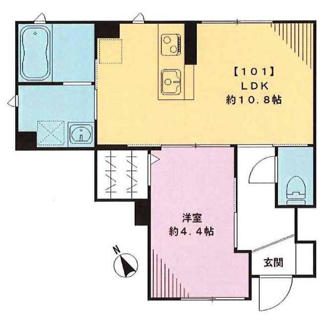 フェリシティ府中（T1-4298）の間取り図