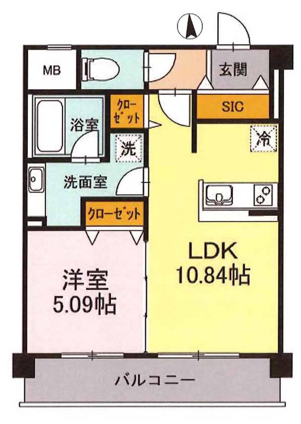 アンタレス府中（T1-4387）の間取り図