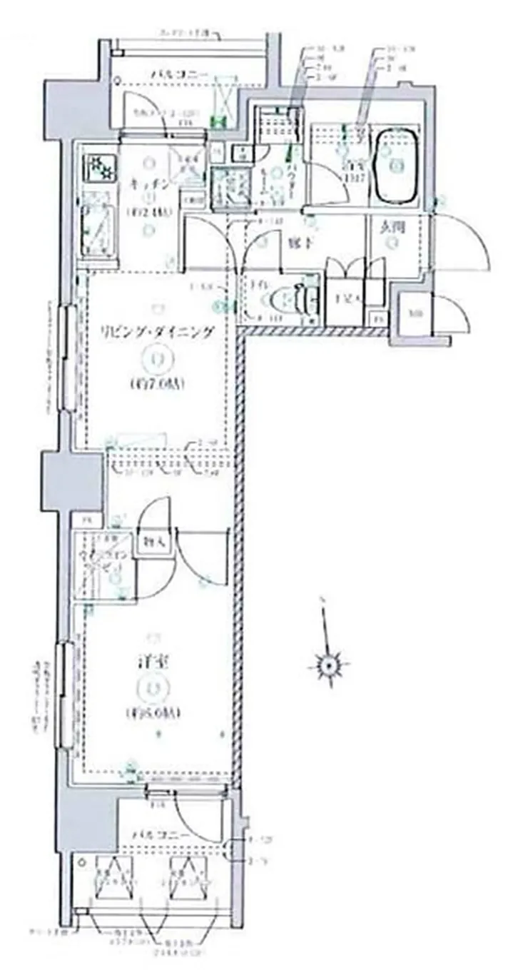 リルシア府中（T1-4478）の間取り図