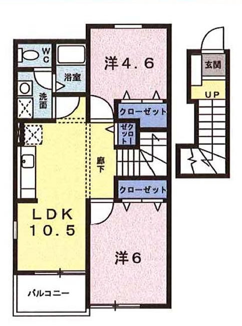 シャトルK201間取り