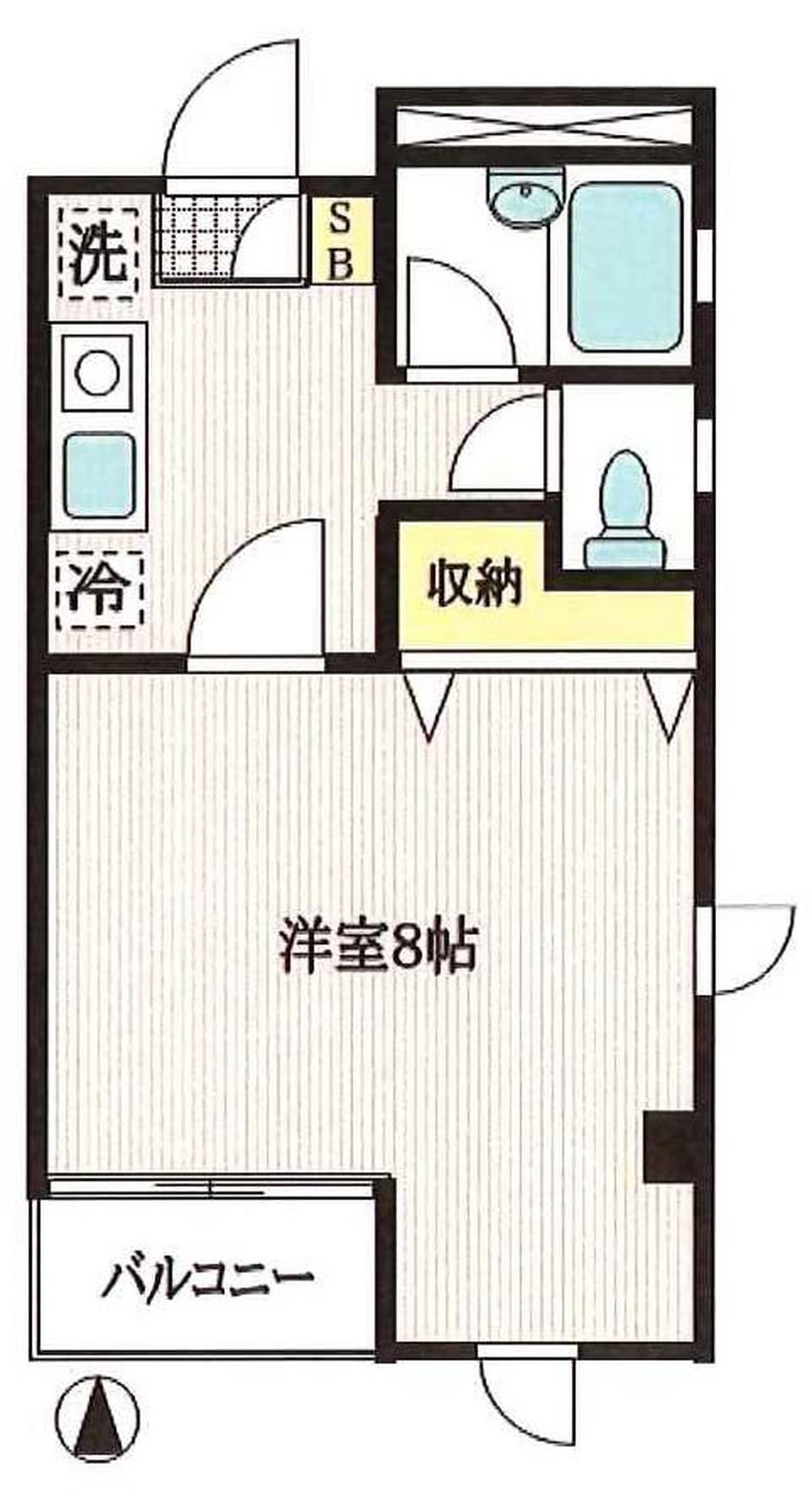 エイトビル（東府中駅・T1-4543）の間取り図