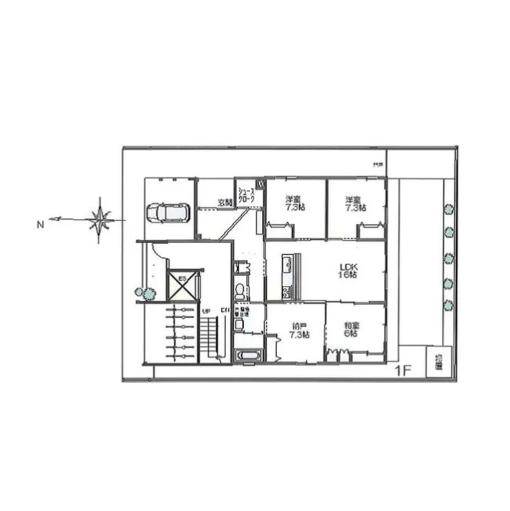 パークサイドKOYO（T3-4581）の間取り図