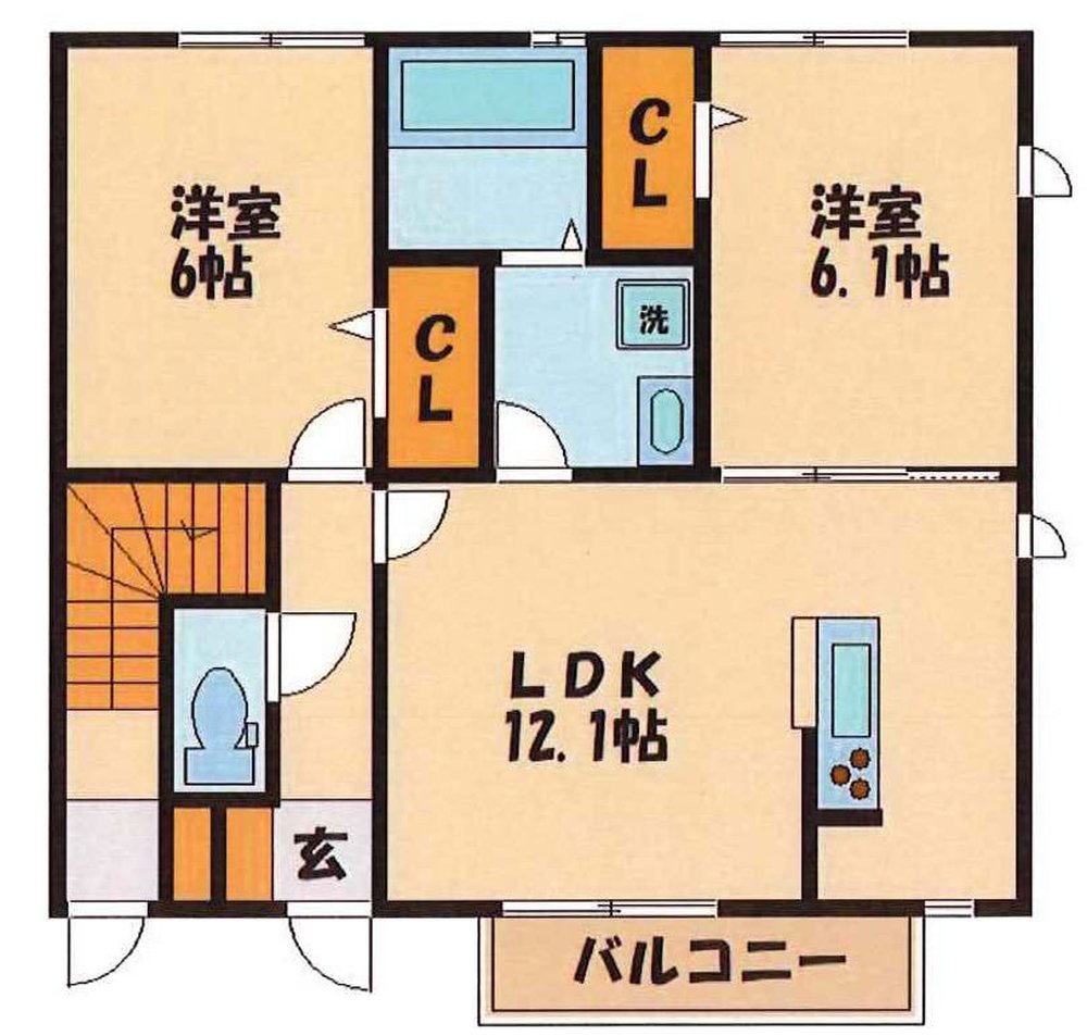 ウィスタリア(紅葉丘1)（多磨霊園駅・T2-4656）の間取り図