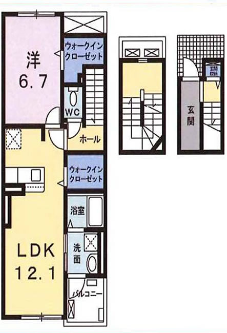 フラワーヒルズ（是政駅・T1-4665）の間取り図