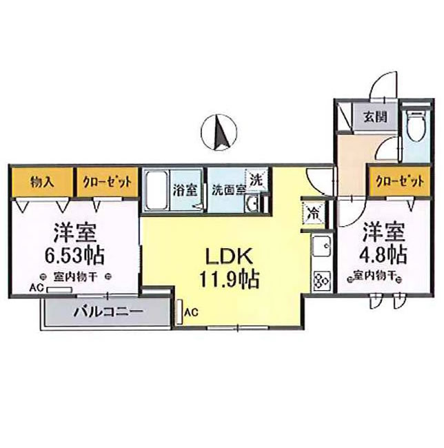 D-RESIDENCE府中桜通りの間取り