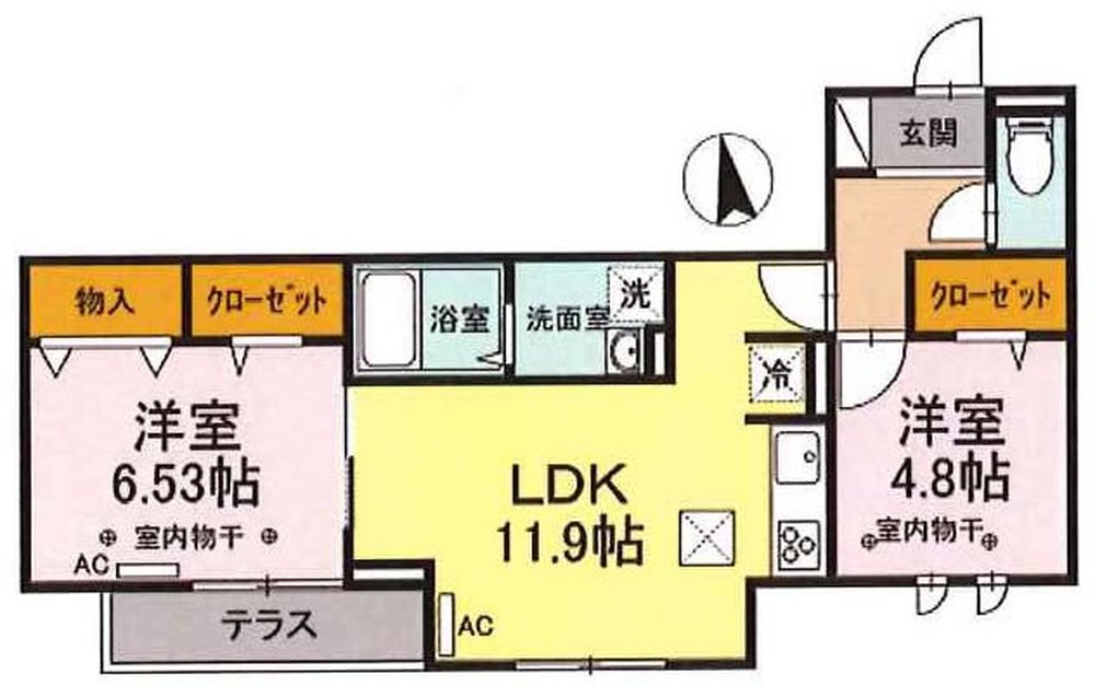 D-RESIDENCE府中桜通り（T2-4700）の間取り図