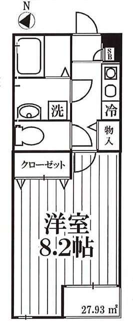 マイプレイス東府中（T1-4764）の間取り図