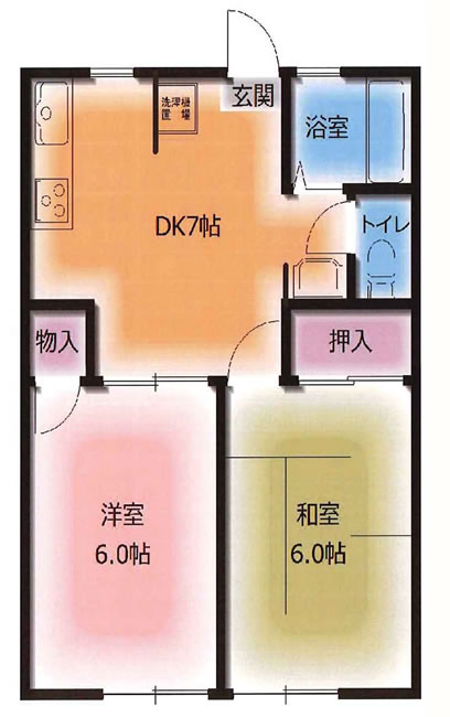 メープルハイツ(朝日町3)の間取り