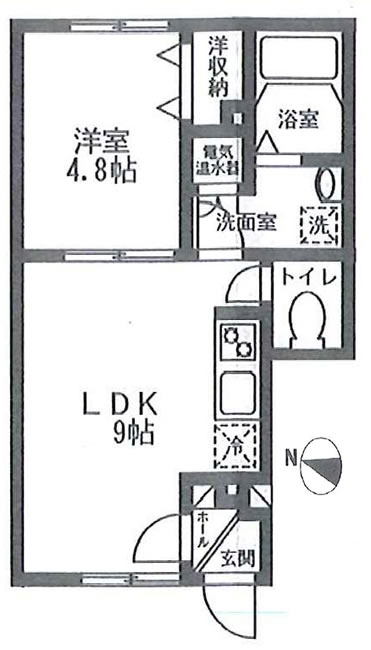 グランドソレイユ（是政1）の間取り