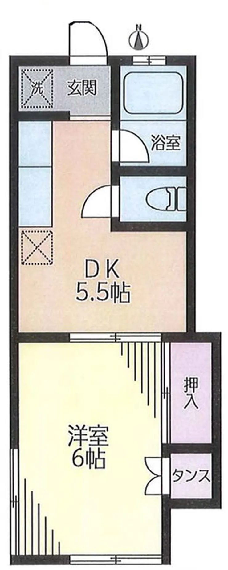 ユタカハイム（若松町2）（東府中駅・T1-4862）の間取り図