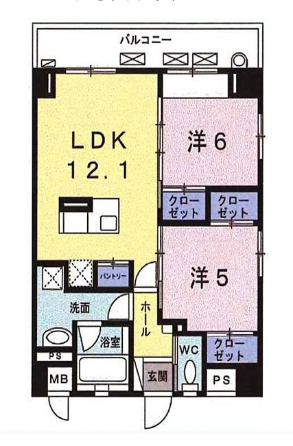 ボルダーズの間取り