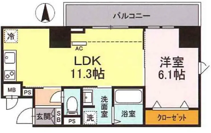 JeGlycine寿町（府中駅・T1-4967）の間取り図