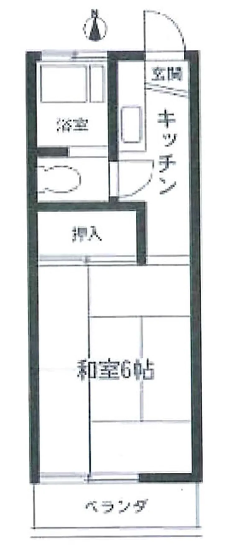 かりがねハイツ（東府中駅・T1-4976）の間取り図