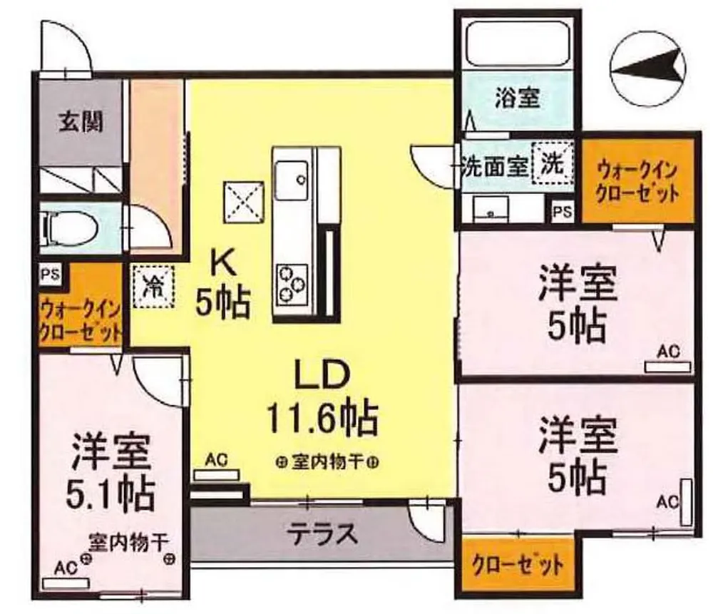 Regina宮町（府中駅・T3-4987）の間取り図