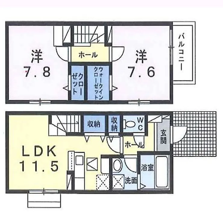 ヴィオラK（是政駅・TH-4995）の間取り図