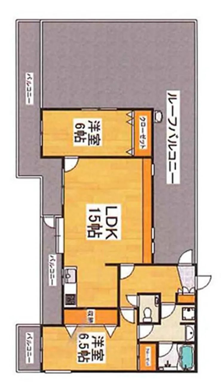 府中ペガサスビル（多磨霊園駅・T2-4997）の間取り図