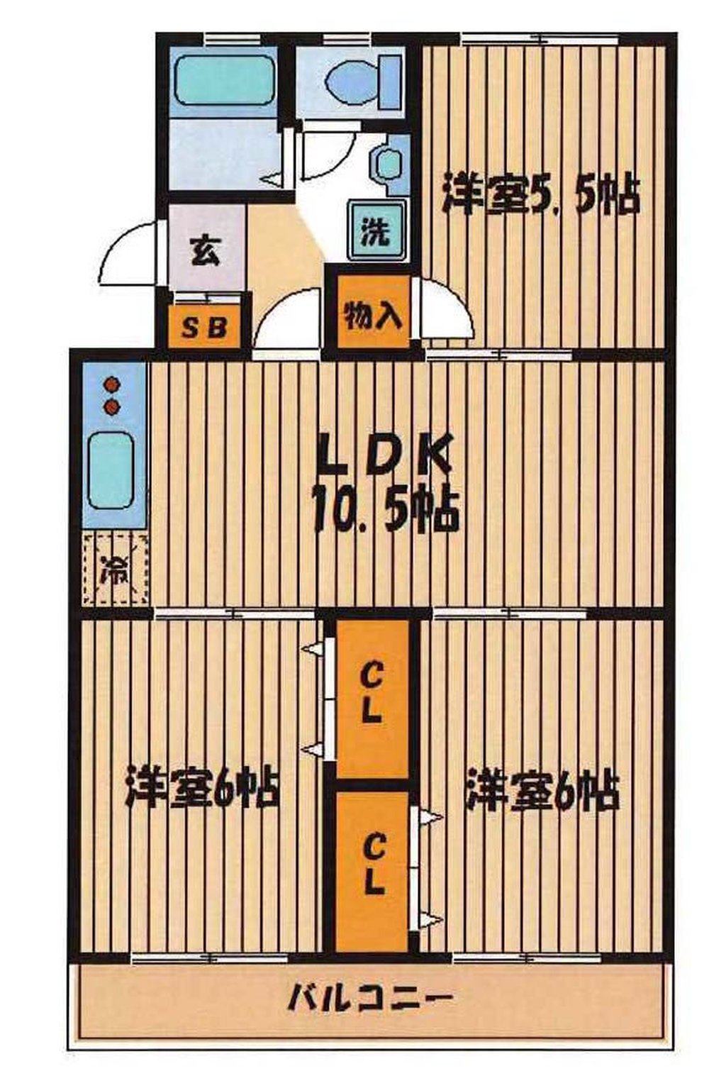 グランドハイツNikko（府中駅・T3-500）の間取り図