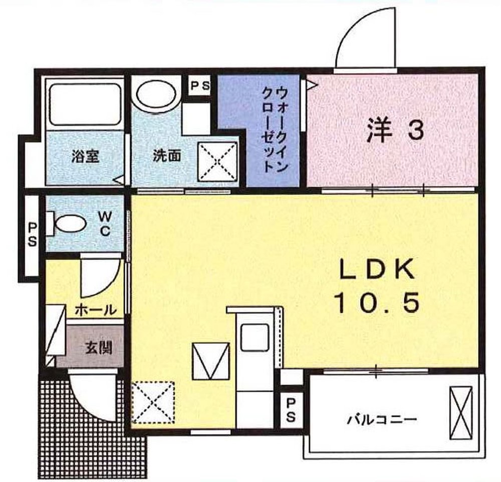 シャイニング（武蔵野台駅・T1-5002）の間取り図