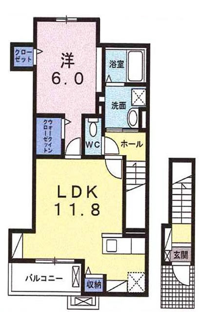 グラシア(是政2)の間取り