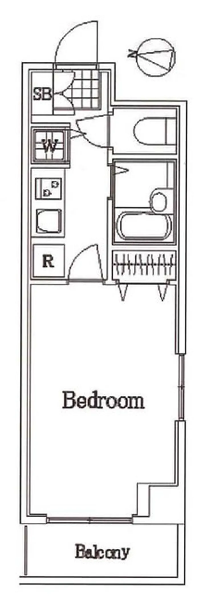 ヴィータローザ東府中（T1-5064）の間取り図