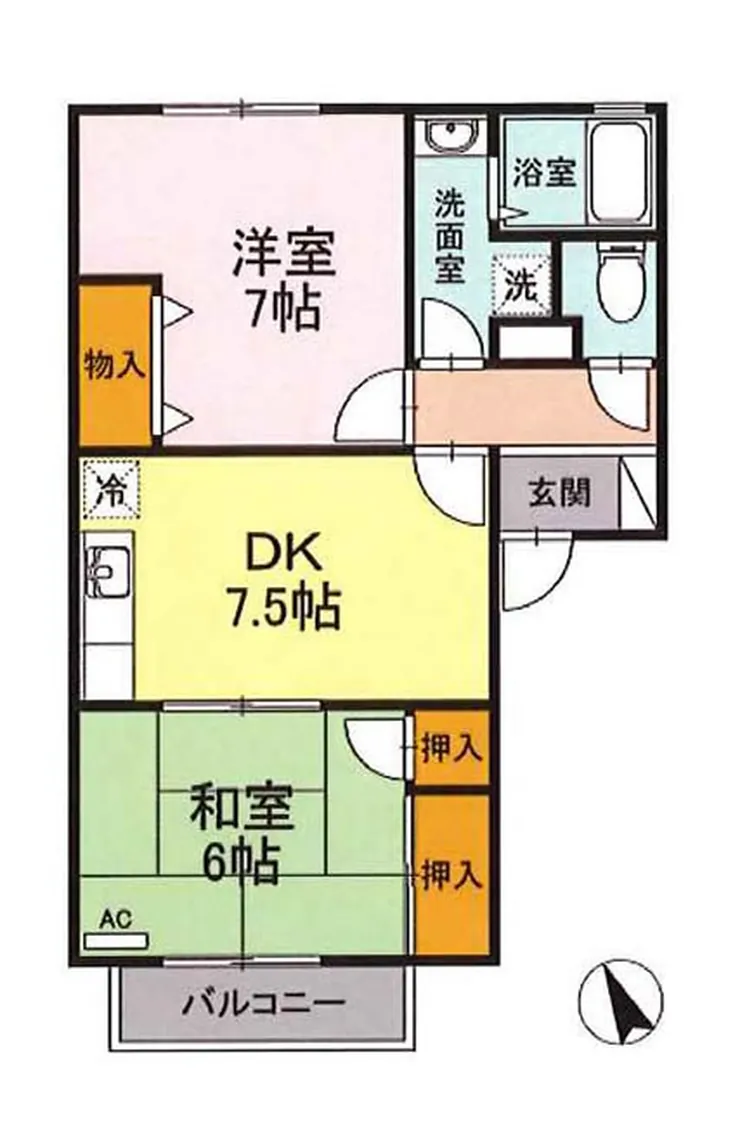 プリムラコート（白糸台駅・T2-5135）の間取り図