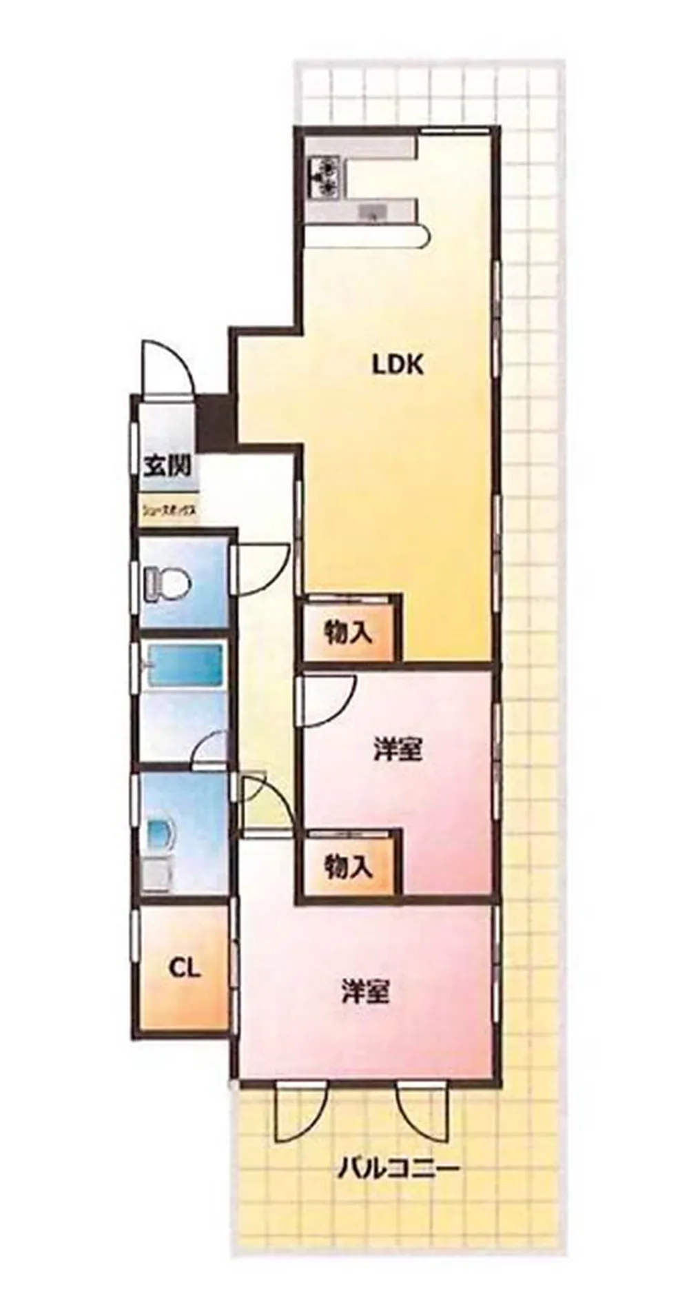 エトワール府中(分梅町3)（分倍河原駅・T2-5137）の間取り図