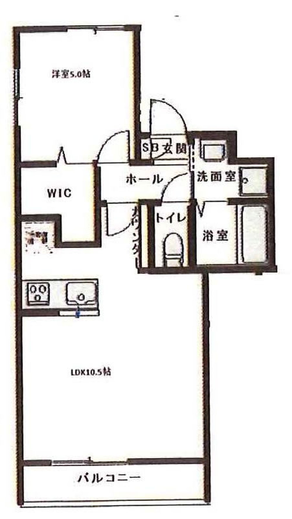 ヴェルデピエーナ（中河原駅・T1-5197）の間取り図