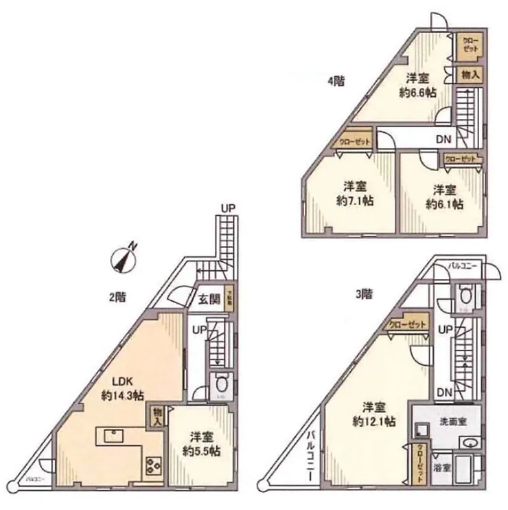 貸家5200（東府中駅・TH-5200）の間取り図