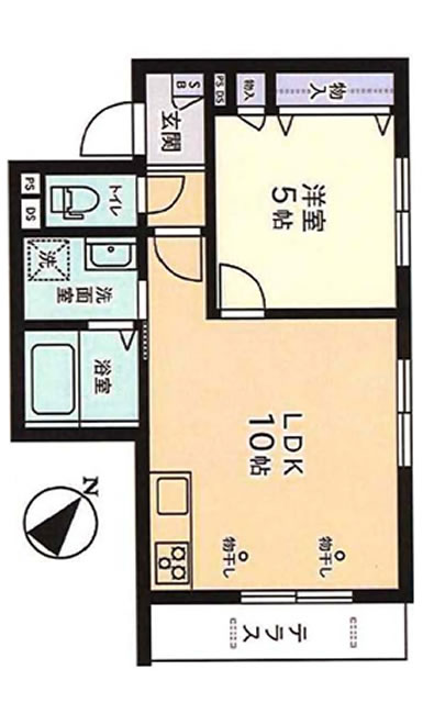 ヒルズ天王の間取り