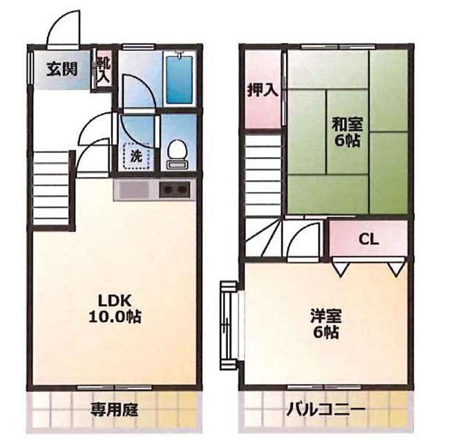 サンソアラDの間取り
