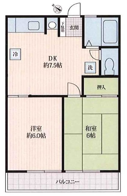 シティハイム沢井A棟の間取り