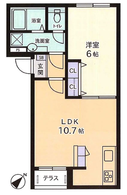 Blant　Wallの間取り